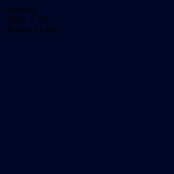 #000726 - Black Pearl Color Image