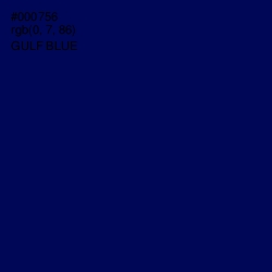 #000756 - Gulf Blue Color Image