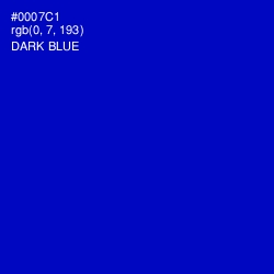 #0007C1 - Dark Blue Color Image