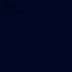 #000825 - Black Pearl Color Image