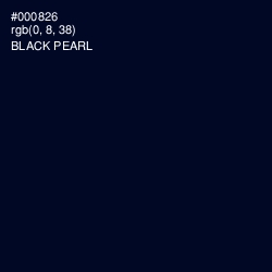 #000826 - Black Pearl Color Image