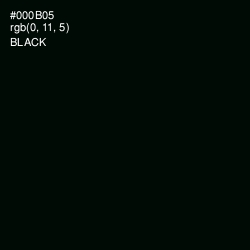 #000B05 - Black Color Image