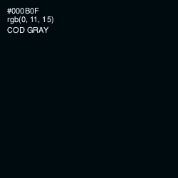 #000B0F - Cod Gray Color Image