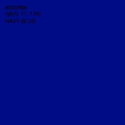 #000B86 - Navy Blue Color Image