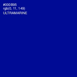 #000B95 - Ultramarine Color Image