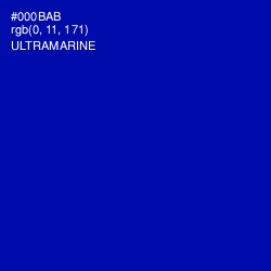 #000BAB - Ultramarine Color Image