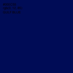 #000C55 - Gulf Blue Color Image