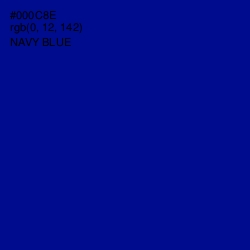 #000C8E - Navy Blue Color Image