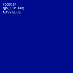 #000C8F - Navy Blue Color Image