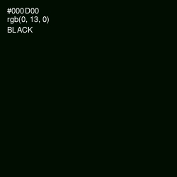 #000D00 - Black Color Image