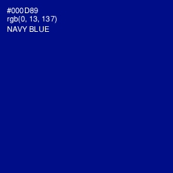 #000D89 - Navy Blue Color Image