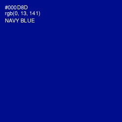 #000D8D - Navy Blue Color Image