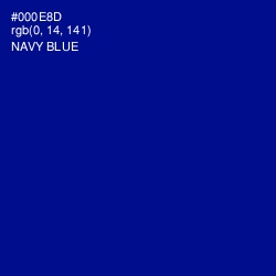 #000E8D - Navy Blue Color Image