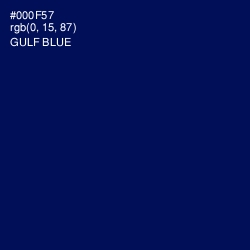 #000F57 - Gulf Blue Color Image