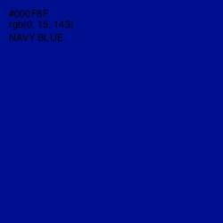 #000F8F - Navy Blue Color Image