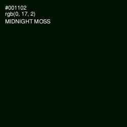 #001102 - Midnight Moss Color Image