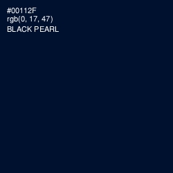 #00112F - Black Pearl Color Image