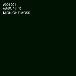 #001201 - Midnight Moss Color Image