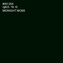 #001204 - Midnight Moss Color Image