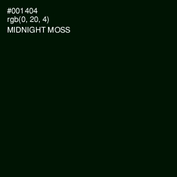 #001404 - Midnight Moss Color Image