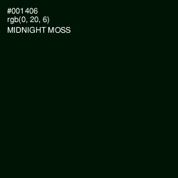 #001406 - Midnight Moss Color Image