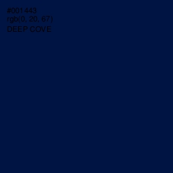 #001443 - Deep Cove Color Image