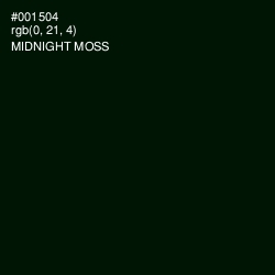 #001504 - Midnight Moss Color Image