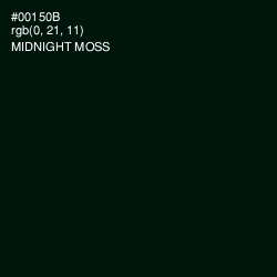 #00150B - Midnight Moss Color Image