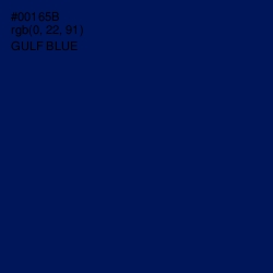 #00165B - Gulf Blue Color Image