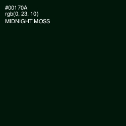 #00170A - Midnight Moss Color Image