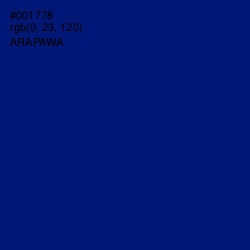 #001778 - Arapawa Color Image