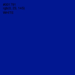 #001791 - Ultramarine Color Image