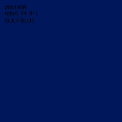 #00185B - Gulf Blue Color Image