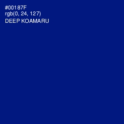 #00187F - Deep Koamaru Color Image