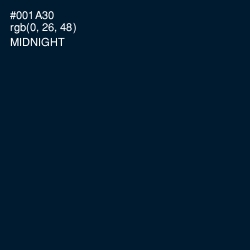 #001A30 - Midnight Color Image