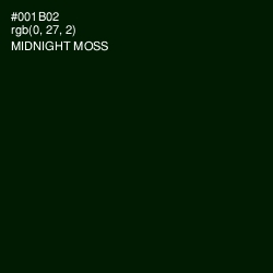 #001B02 - Midnight Moss Color Image