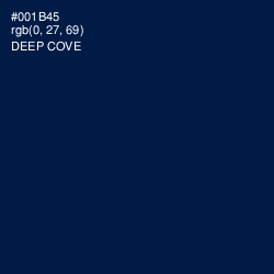 #001B45 - Deep Cove Color Image