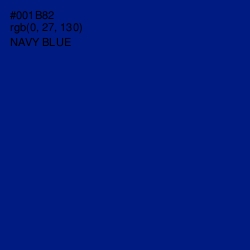 #001B82 - Navy Blue Color Image