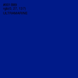 #001B89 - Ultramarine Color Image