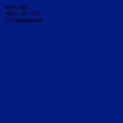 #001C83 - Ultramarine Color Image