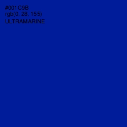 #001C9B - Ultramarine Color Image