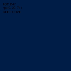 #001D47 - Deep Cove Color Image