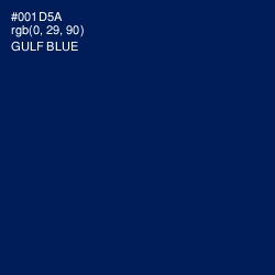 #001D5A - Gulf Blue Color Image