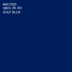 #001D5D - Gulf Blue Color Image