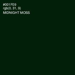 #001F09 - Midnight Moss Color Image