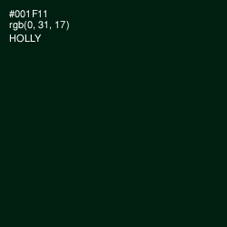 #001F11 - Holly Color Image