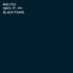 #001F2C - Black Pearl Color Image