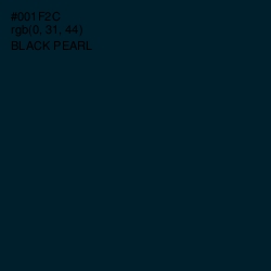 #001F2C - Black Pearl Color Image