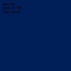 #001F59 - Gulf Blue Color Image