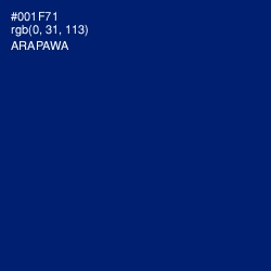 #001F71 - Arapawa Color Image